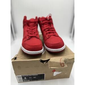 Size 8 Nike Dunk Hi Red 2011 Rare 408174-605